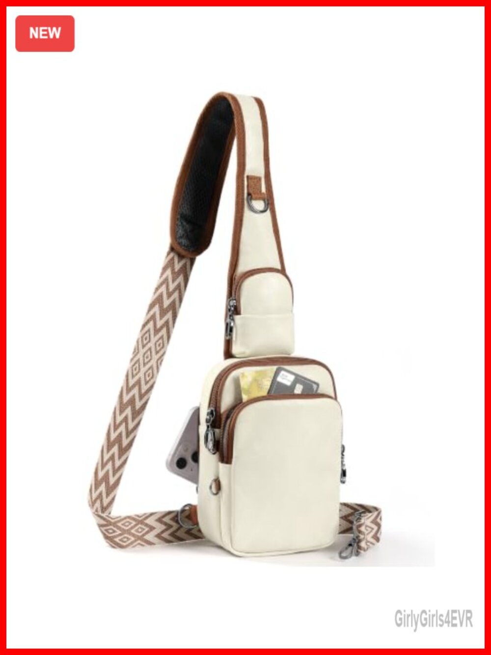 Anti Theft Sling Bag RFID Crossbody Handbags PU Leather